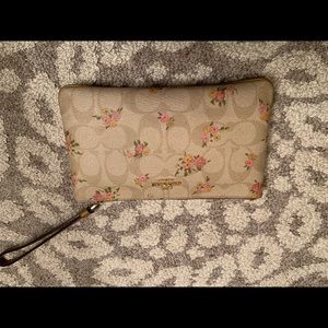 Coach Floral Wristlet